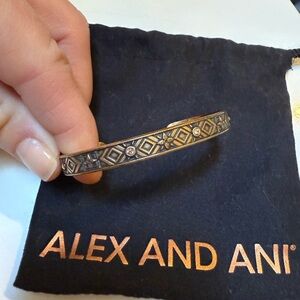 Alex and Ani Gold Geometric Bracelet